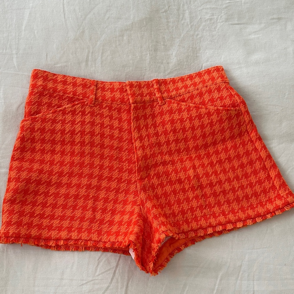 Zara Houndstooth Shorts